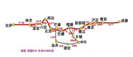 川藏南线新都桥到波密路段路况解析